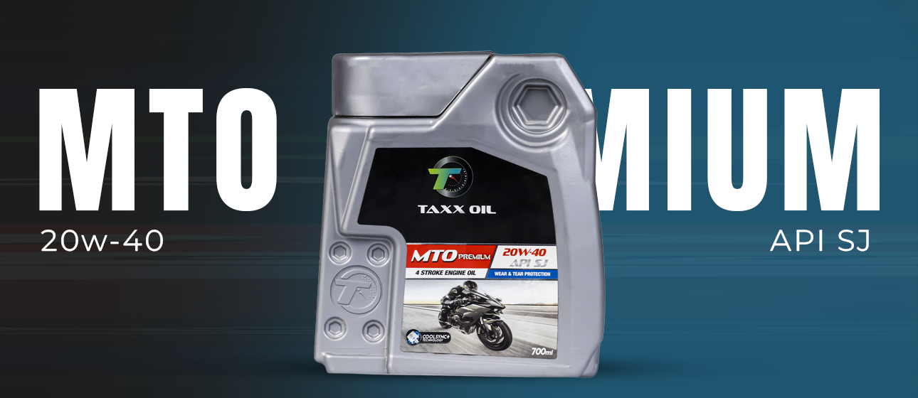 TAXX Oil MTO Premium 20W-40 engine oil bottle for enhanced engine protection and smooth performance.